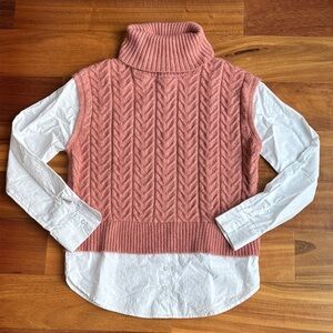 Sincerely Jules mock sweater vest